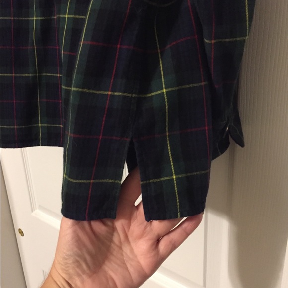 Chaps Plaid Button Down Top - Picture 5 of 6